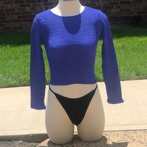 Hunza G Blue Swimwear Top